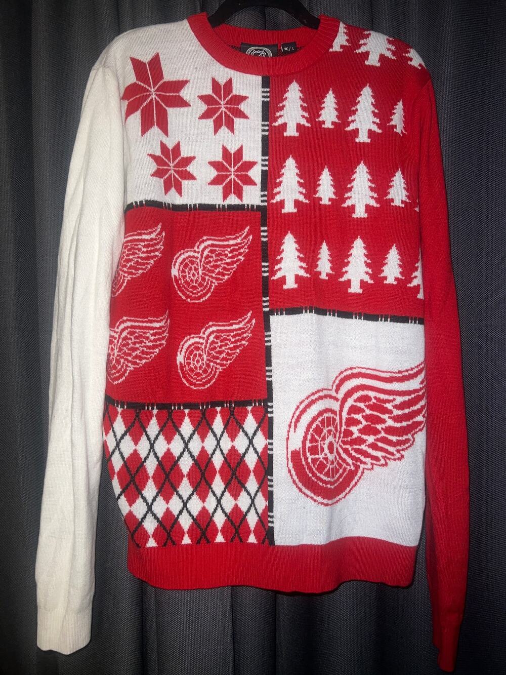 Ugly Christmas Sweater Xmas Size Large NHL